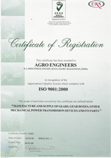ISO 9001 : 2008 certificate