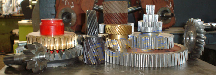 Spur, Helical, Double Helical (Herringbone) and Internal Gears Shafts and Pinions