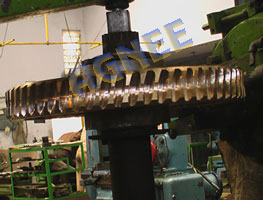 Worm gear teeth generation on Gear hobbing machine